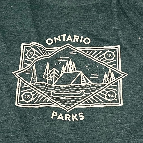 Green Ontario Parks Tee Women’s Small - Picture 2 of 3